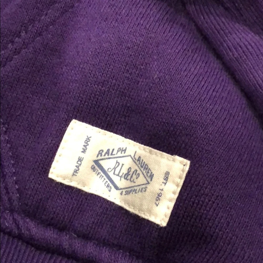 Ralph Lauren megaphone purple sweatshirt xl/16 NWOT